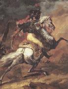 Theodore   Gericault, Chasseur of the Imperial Guard,Charging (mk10)